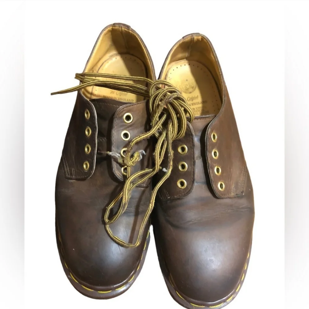 DR MARTENS 1561 Gibson Brown 4 Eye OxfordsVintage EUC!